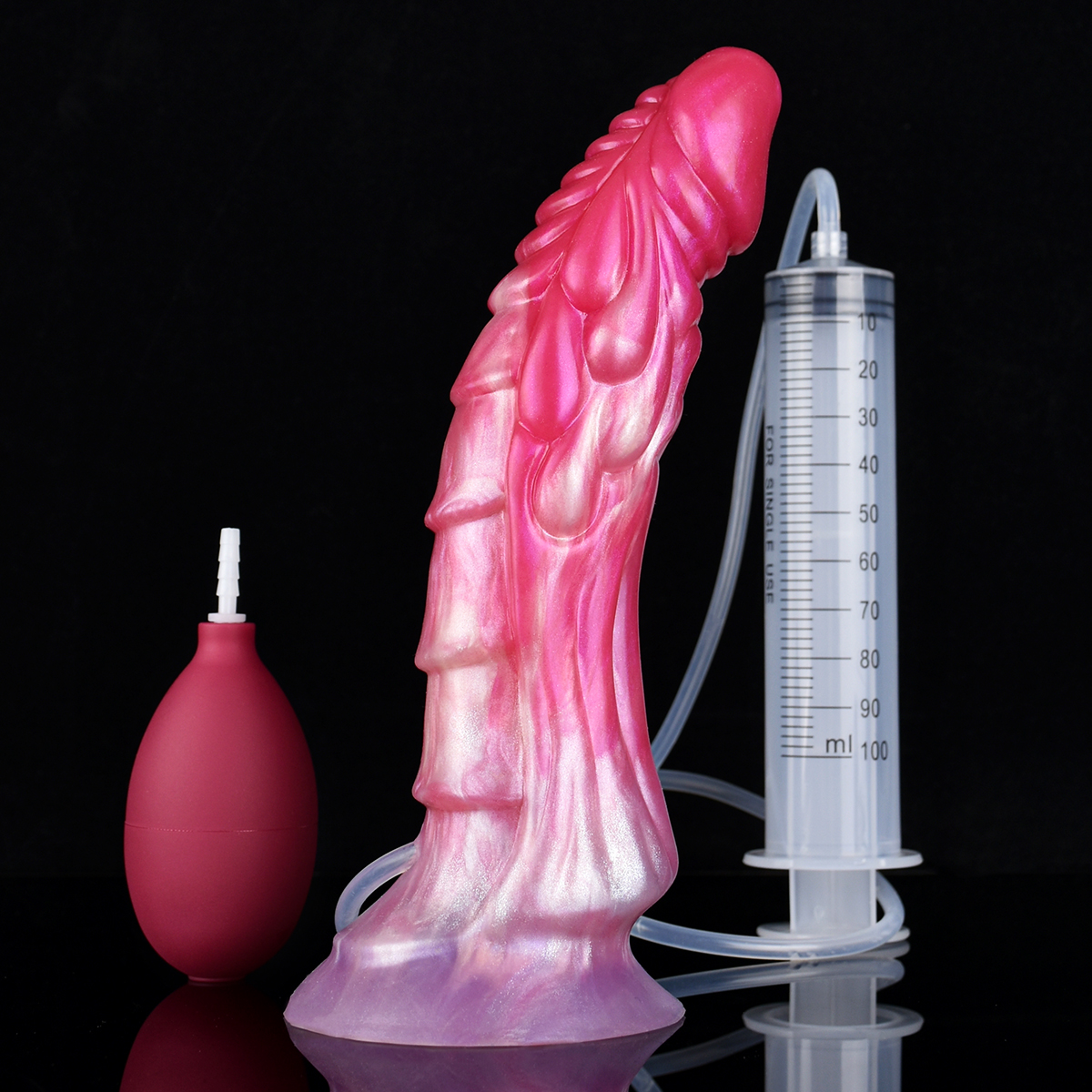 (image for) Ejaculating Peachy Colorful Realistic Dildo- 09
