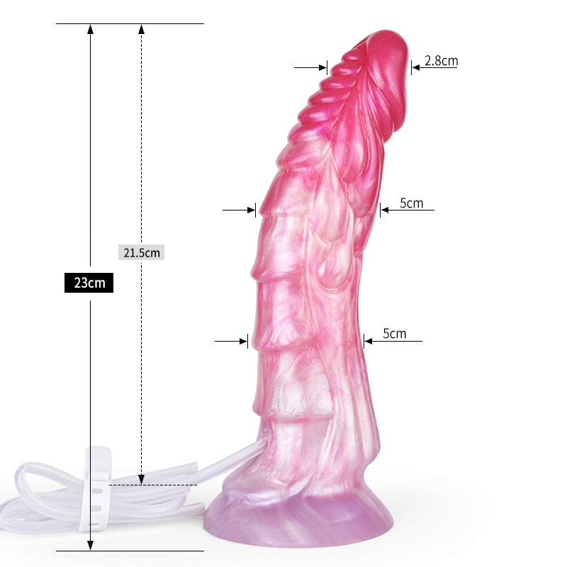 (image for) Ejaculating Peachy Colorful Realistic Dildo- 09