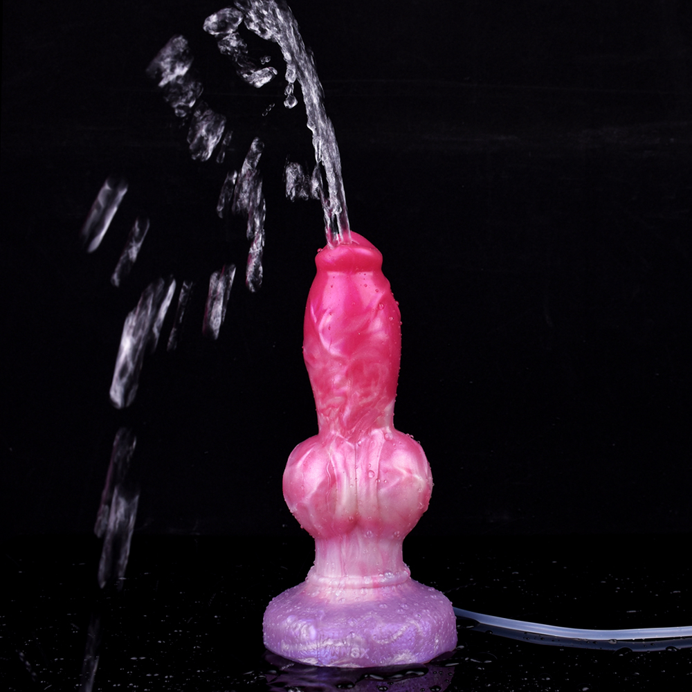 (image for) Ejaculating Peachy Colorful Realistic Dildo- 12