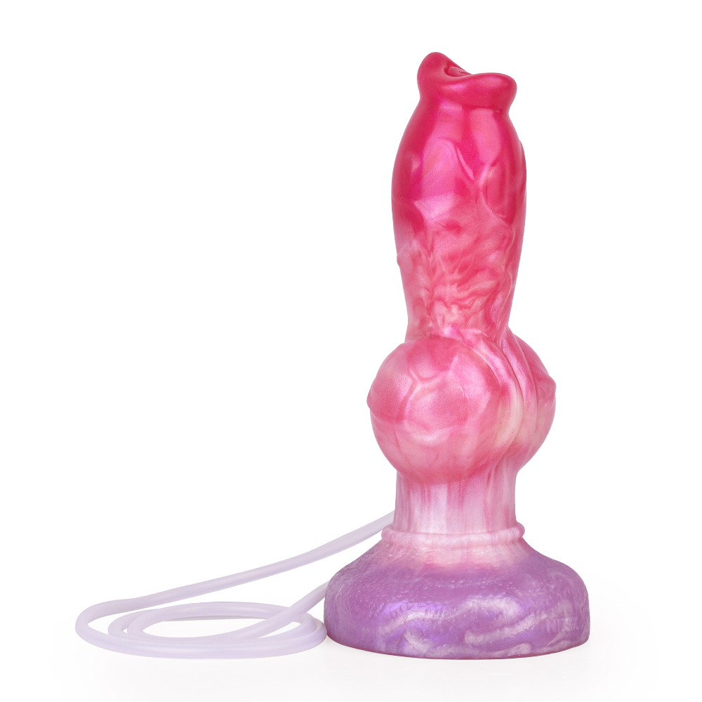 (image for) Ejaculating Peachy Colorful Realistic Dildo- 12