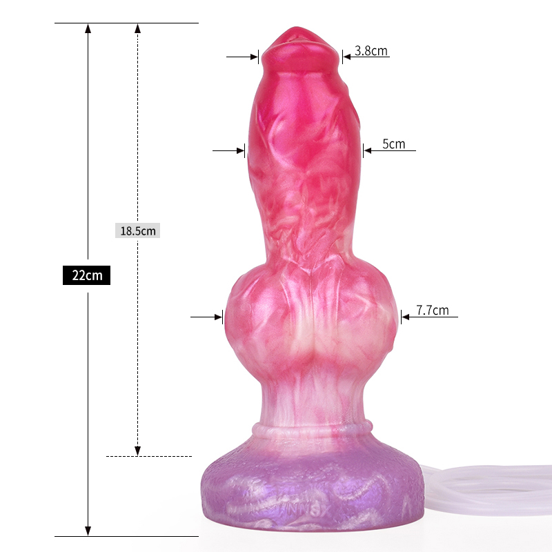 (image for) Ejaculating Peachy Colorful Realistic Dildo- 12