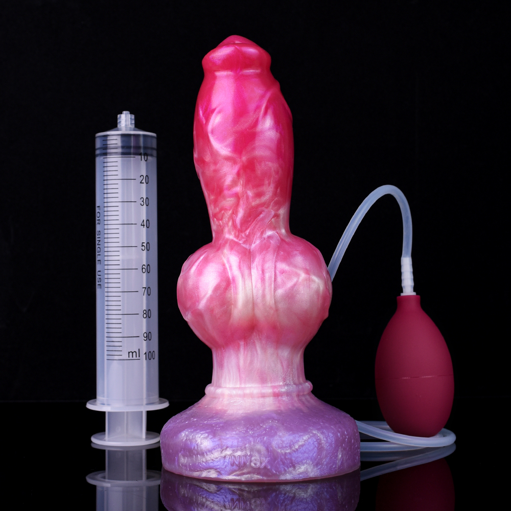 (image for) Ejaculating Peachy Colorful Realistic Dildo- 12