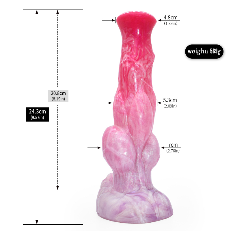 (image for) Peachy Colorful Realistic Dildo- 19