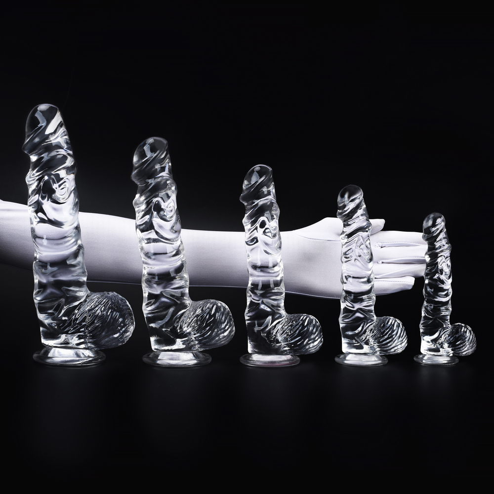 (image for) King Cock Clear 5 Size Cock W- Balls