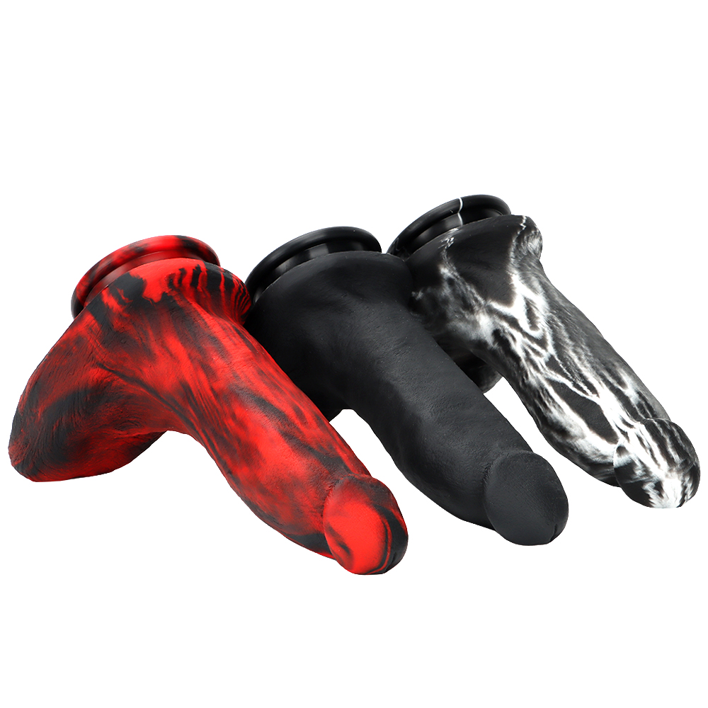 (image for) Double Color Silicone Large Dildo -01