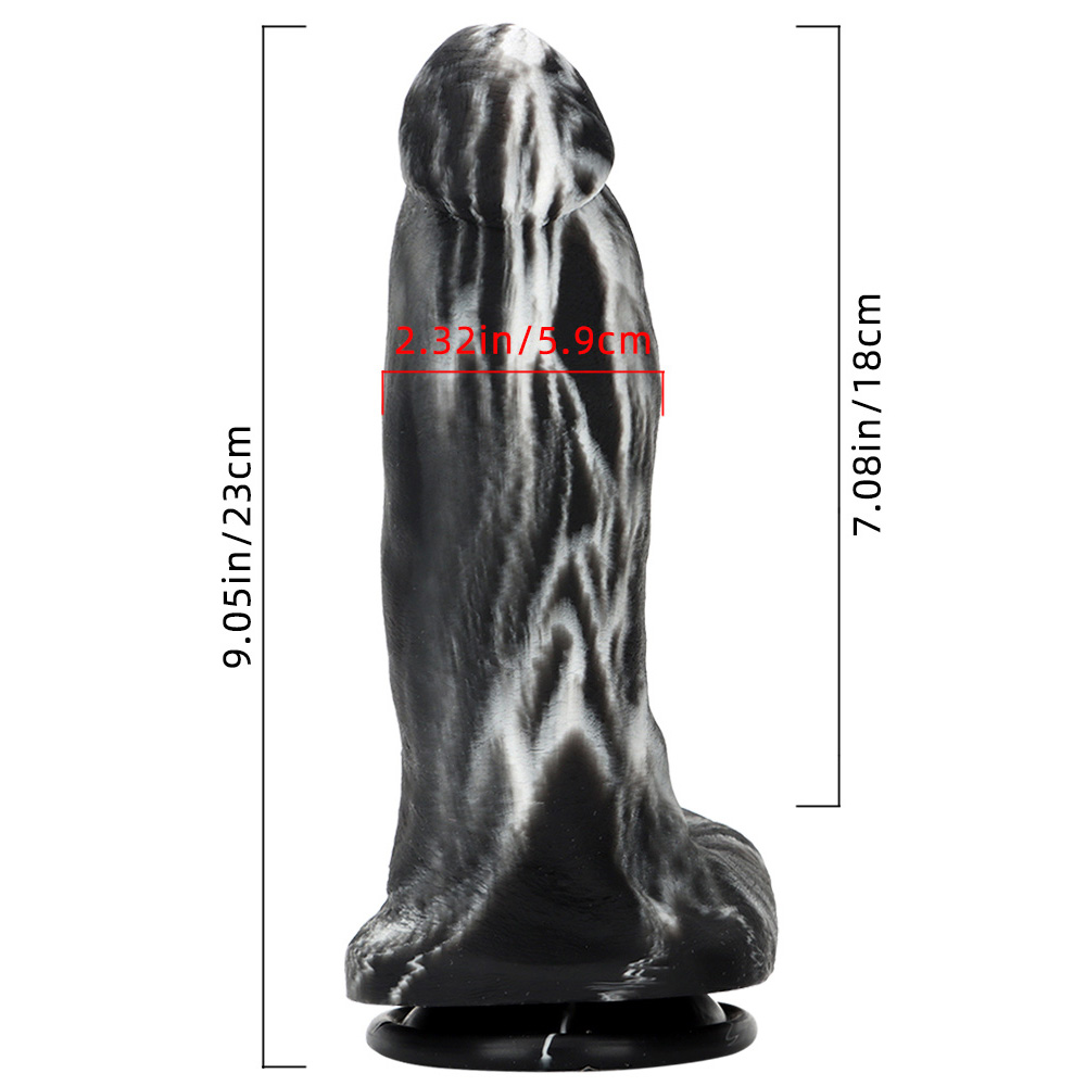 (image for) Double Color Silicone Large Dildo -01