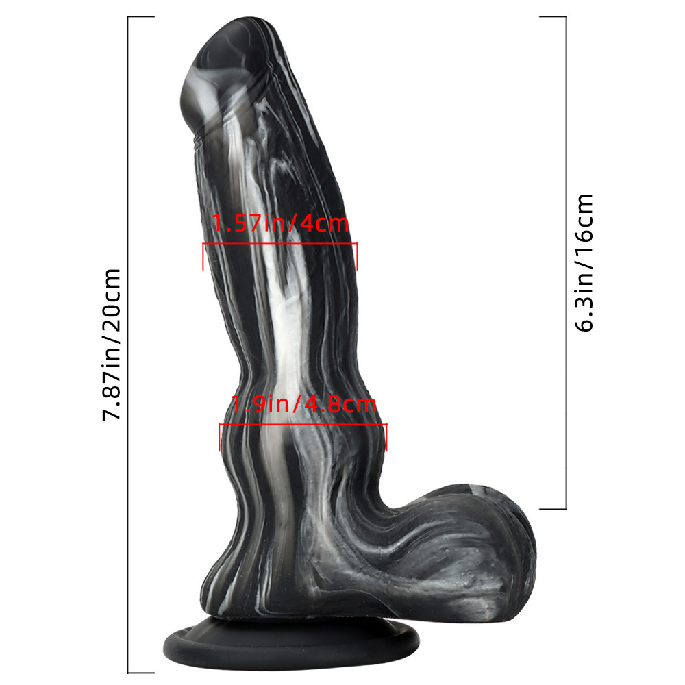 (image for) Double Color Silicone Large Dildo -03
