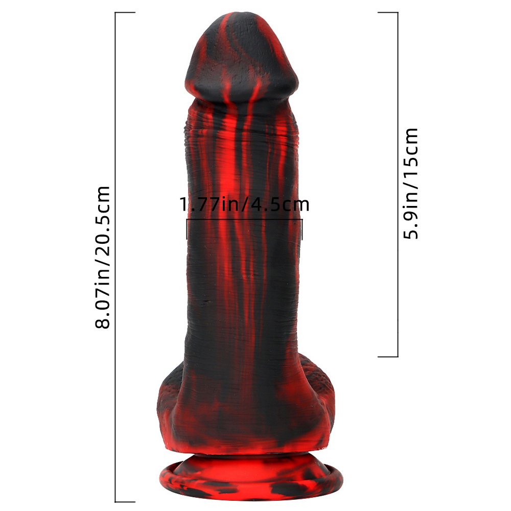 (image for) Double Color Silicone Large Dildo -04