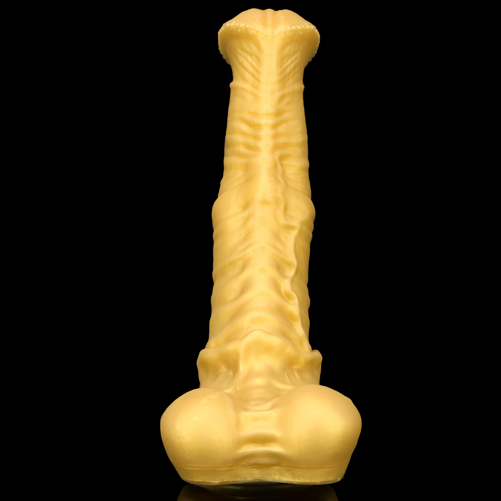 (image for) Big Golden Thick Horse Penis Dildo