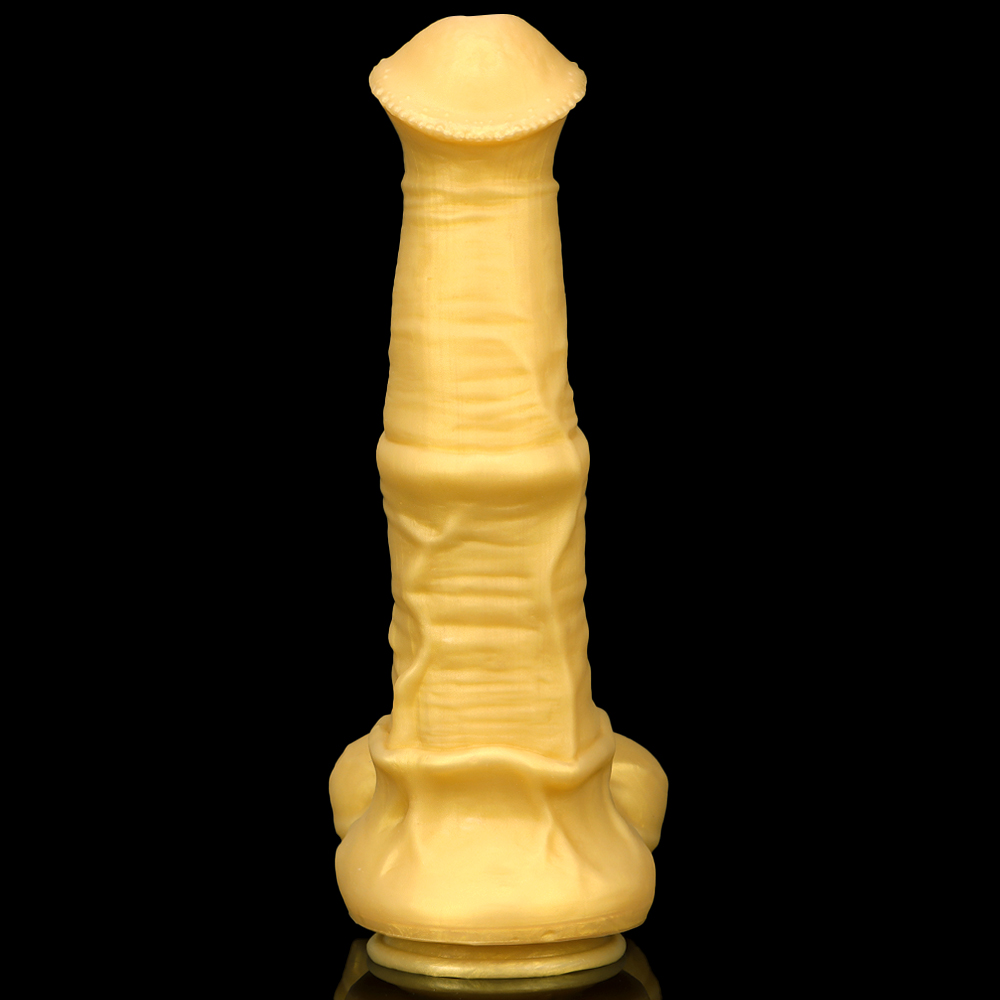 (image for) Big Golden Thick Horse Penis Dildo