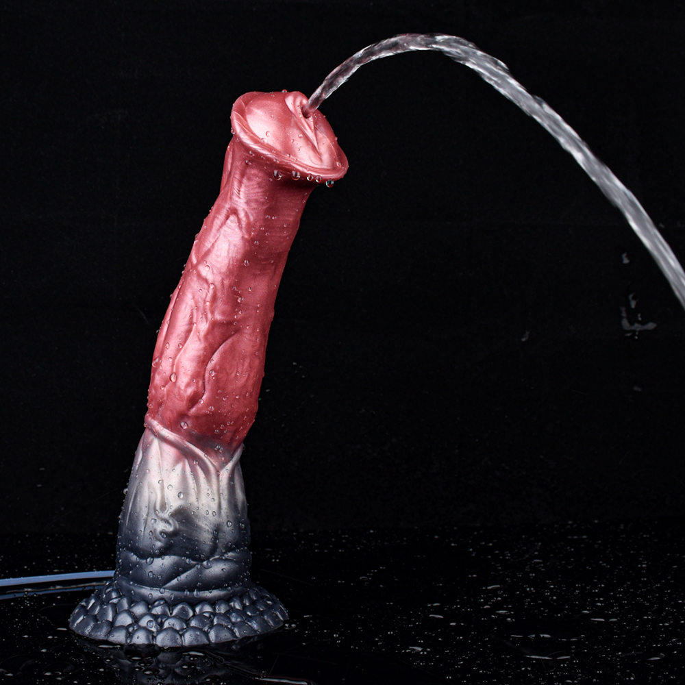 (image for) Squirting Fake Horse Realistic Animal Dildo - C