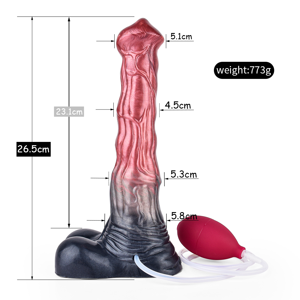 (image for) Squirting Fake Horse Realistic Animal Dildo - J