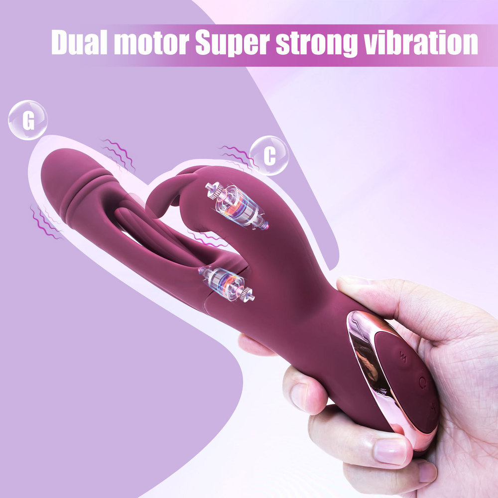(image for) 3-in-1 Tapping Clit-stimulating G-spot Vibrator