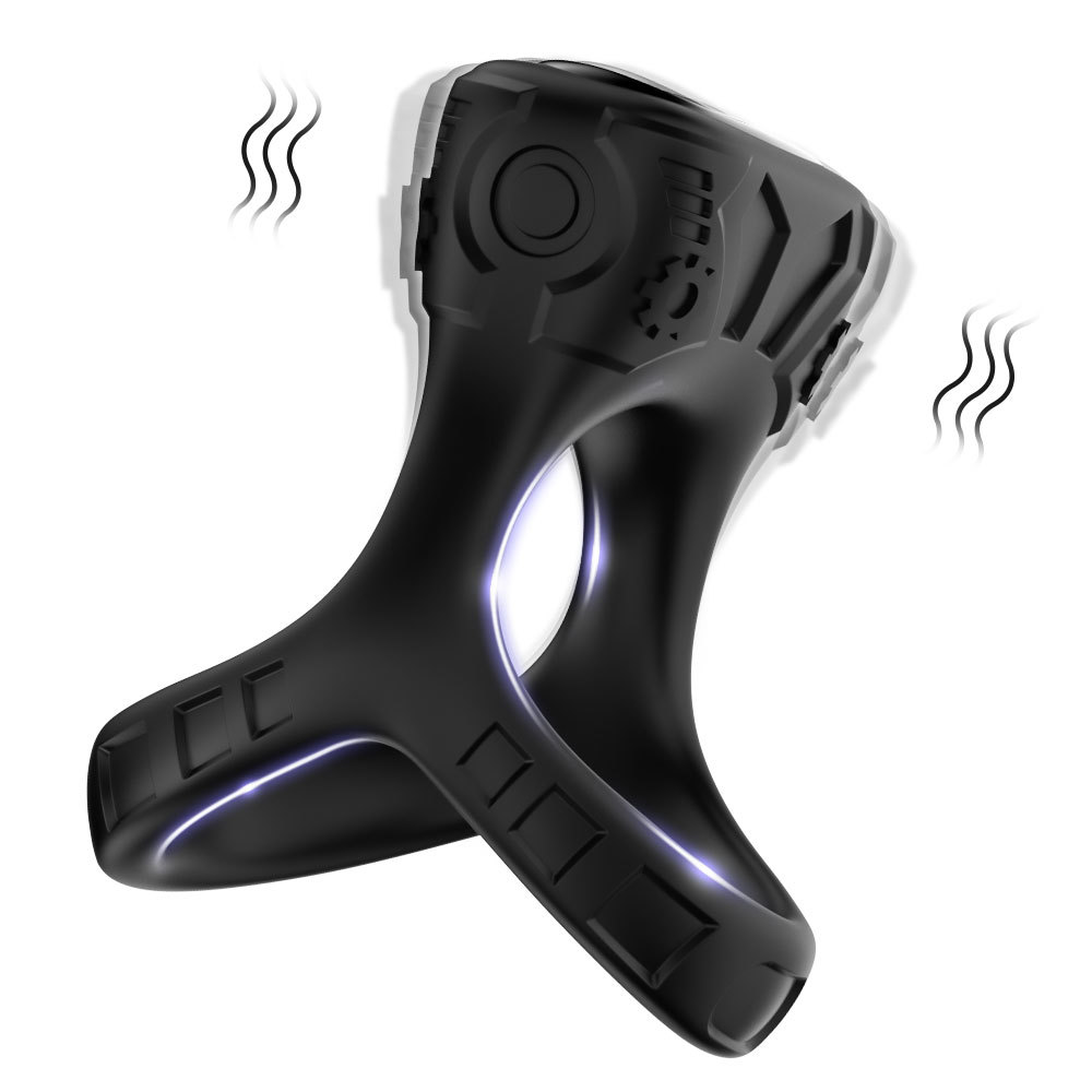 (image for) Double Cock Ring with Clitoral Stimulator