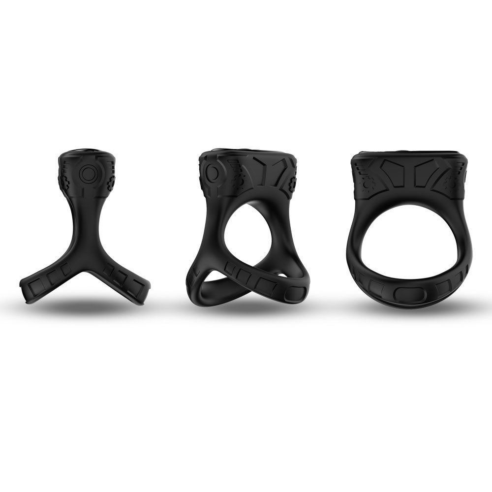 (image for) Double Cock Ring with Clitoral Stimulator