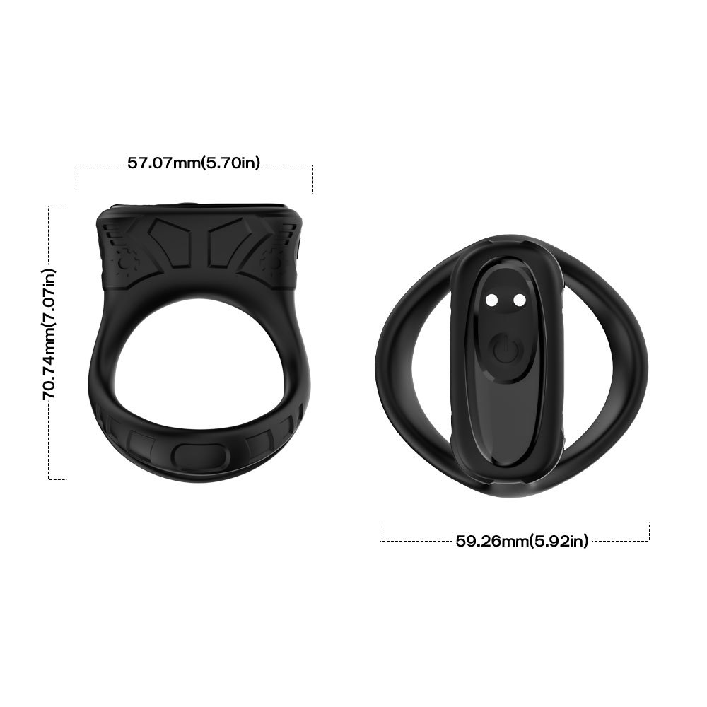 (image for) Double Cock Ring with Clitoral Stimulator