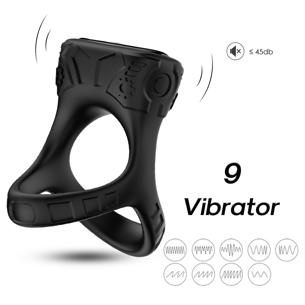 (image for) Double Cock Ring with Clitoral Stimulator