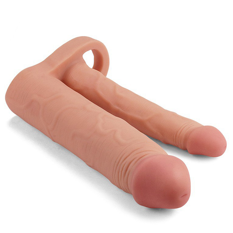 (image for) Pleasure X-Tender Double Penetration Penis Sleeve
