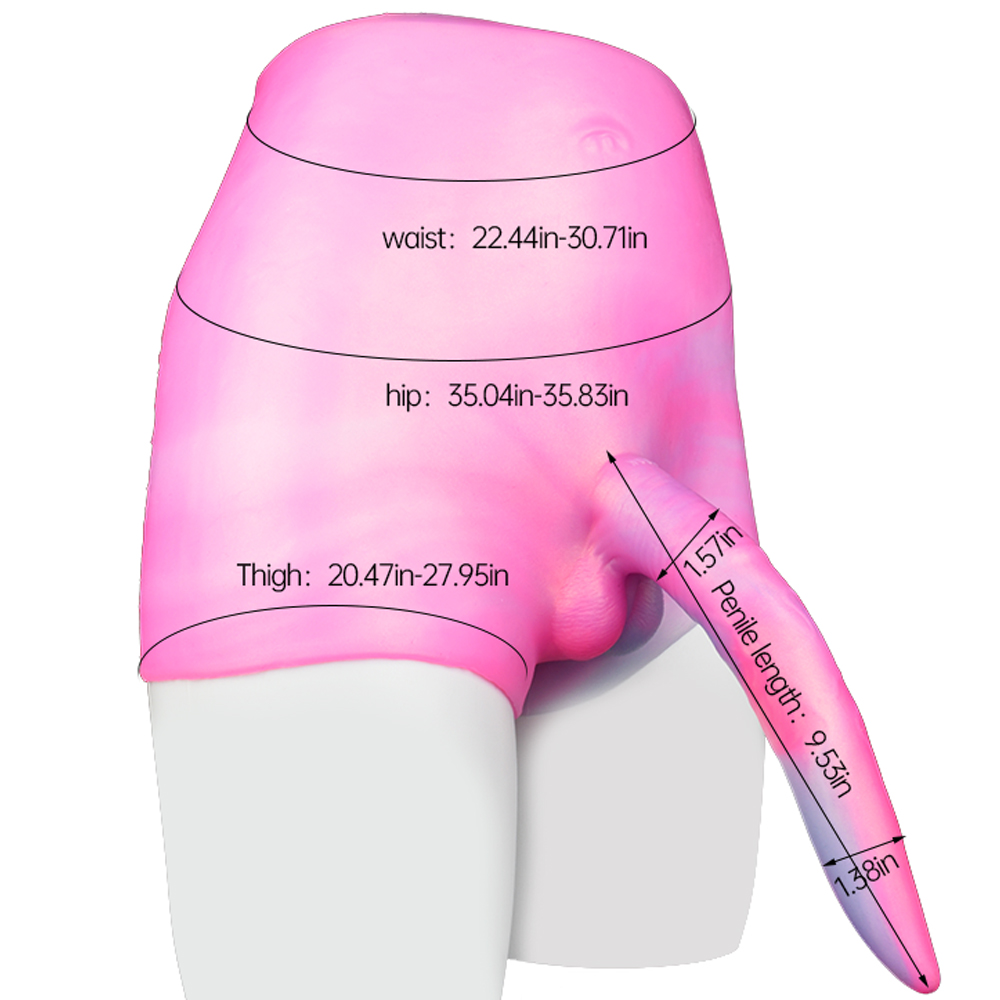 (image for) Sissy Training Fantasy 9.5" Dildo Panty -02