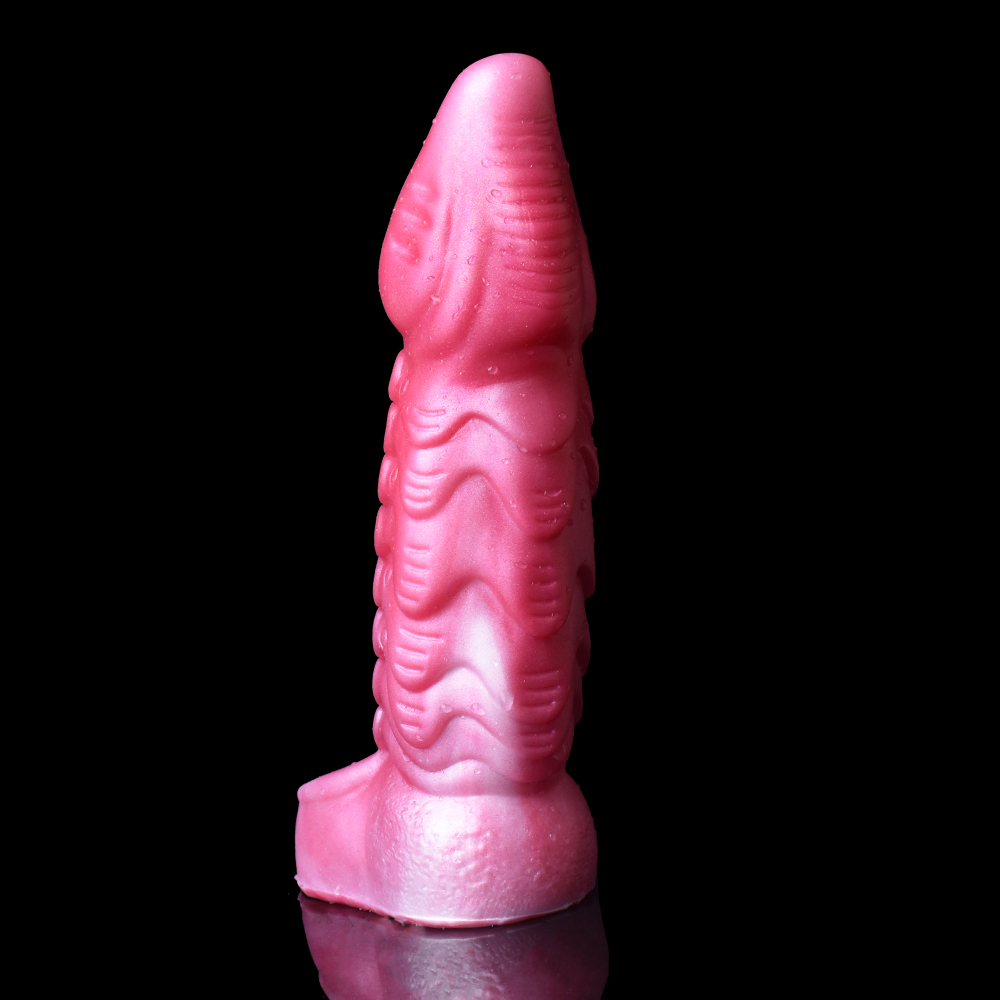(image for) Hollow Penis Extension With Scrotum Ring - Rose