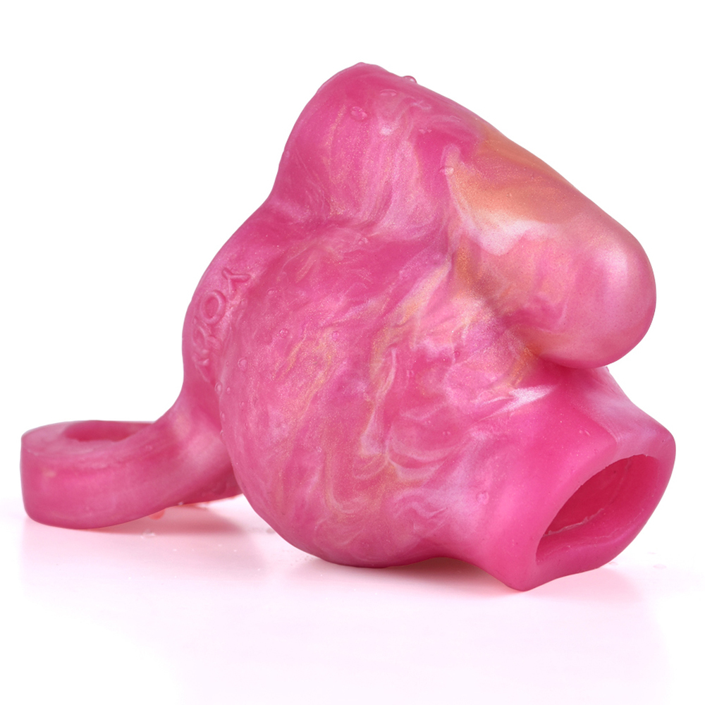 (image for) Mixed Color Vibrating Silicone Cock Sleeve