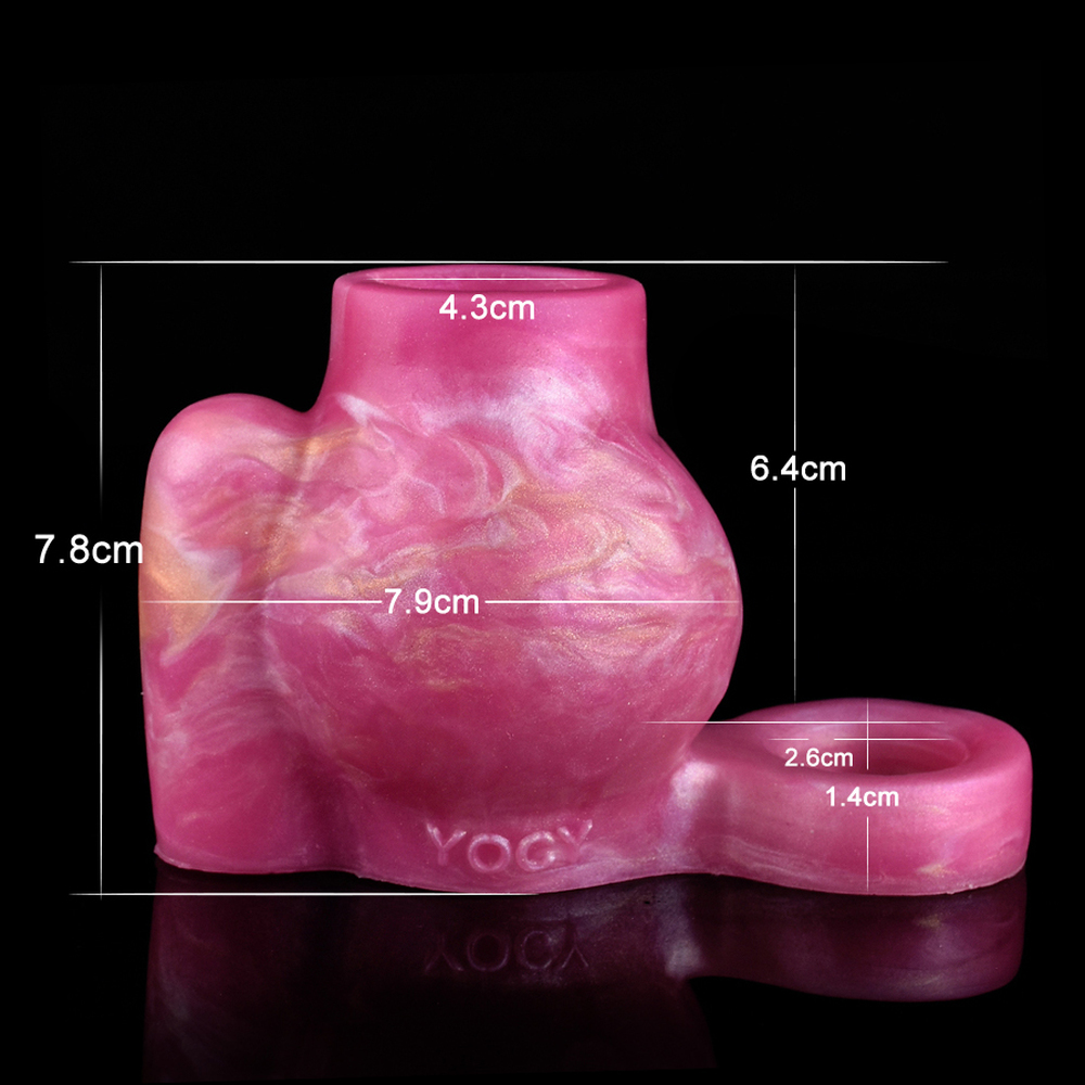 (image for) Mixed Color Vibrating Silicone Cock Sleeve