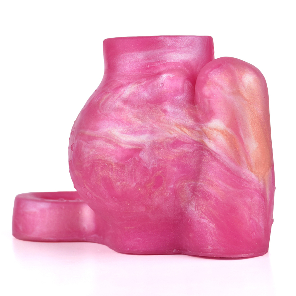 (image for) Mixed Color Vibrating Silicone Cock Sleeve