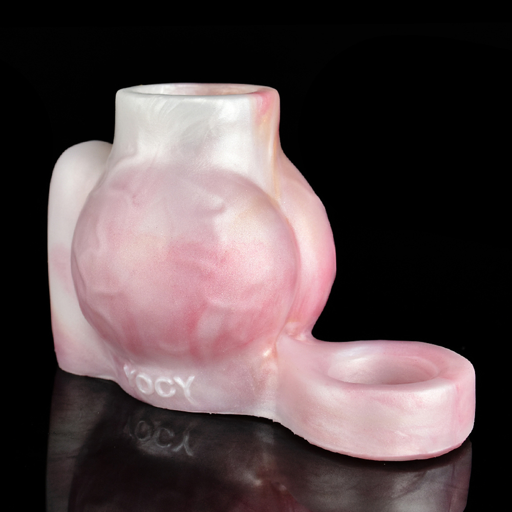(image for) Mixed Color Vibrating Silicone Cock Sleeve