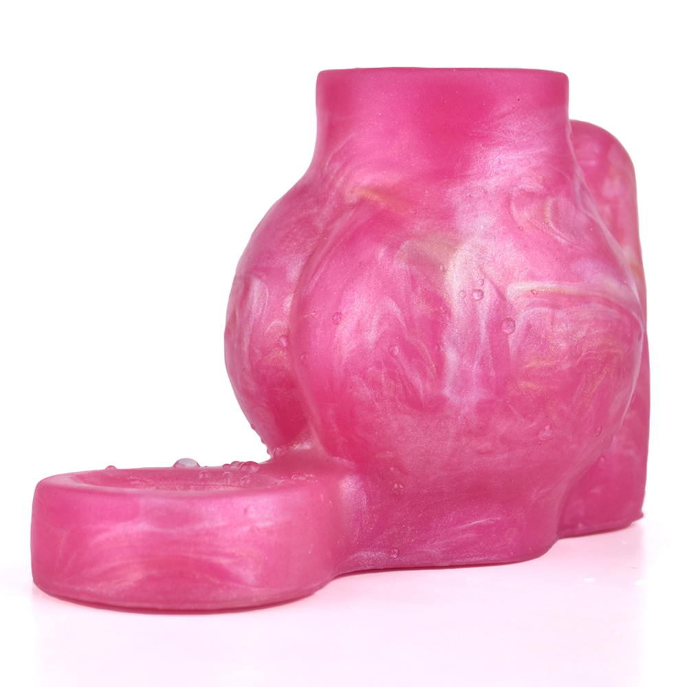(image for) Mixed Color Vibrating Silicone Cock Sleeve