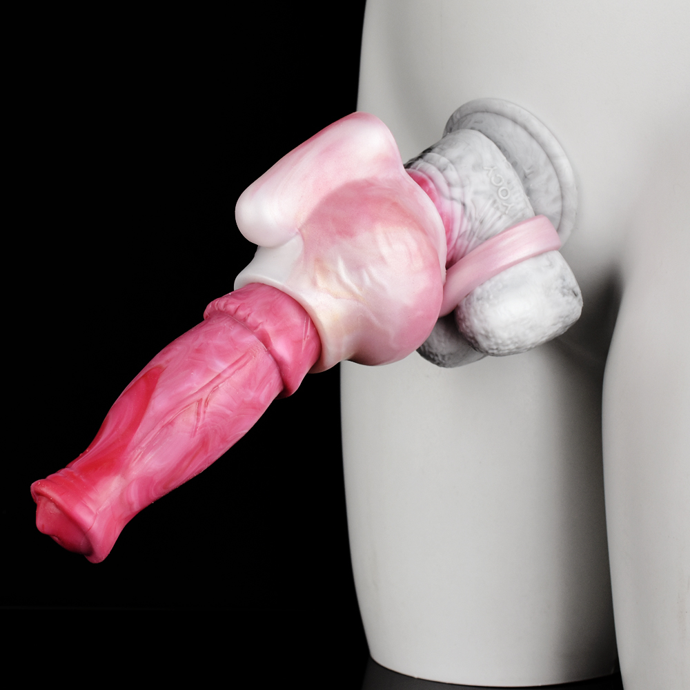 (image for) Mixed Color Vibrating Silicone Cock Sleeve