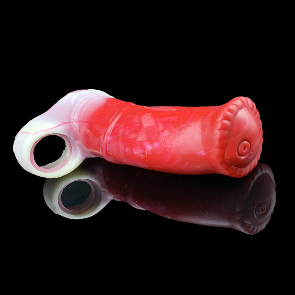 (image for) Colorful Extension Penis Sleeve - Red