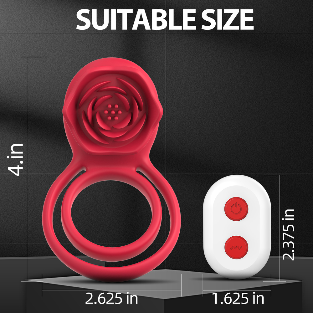 (image for) Petal-shaped Vibrating Penis Ring