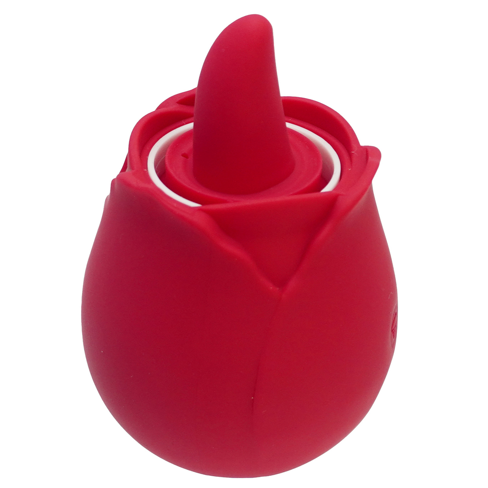 (image for) Tongue-licking & Suckiner Rose Clit Pump