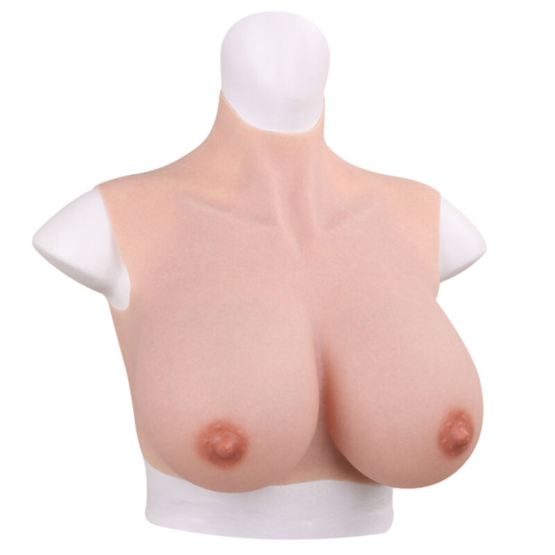 (image for) Breastplates Crossdresser Fake Tits - Silicone
