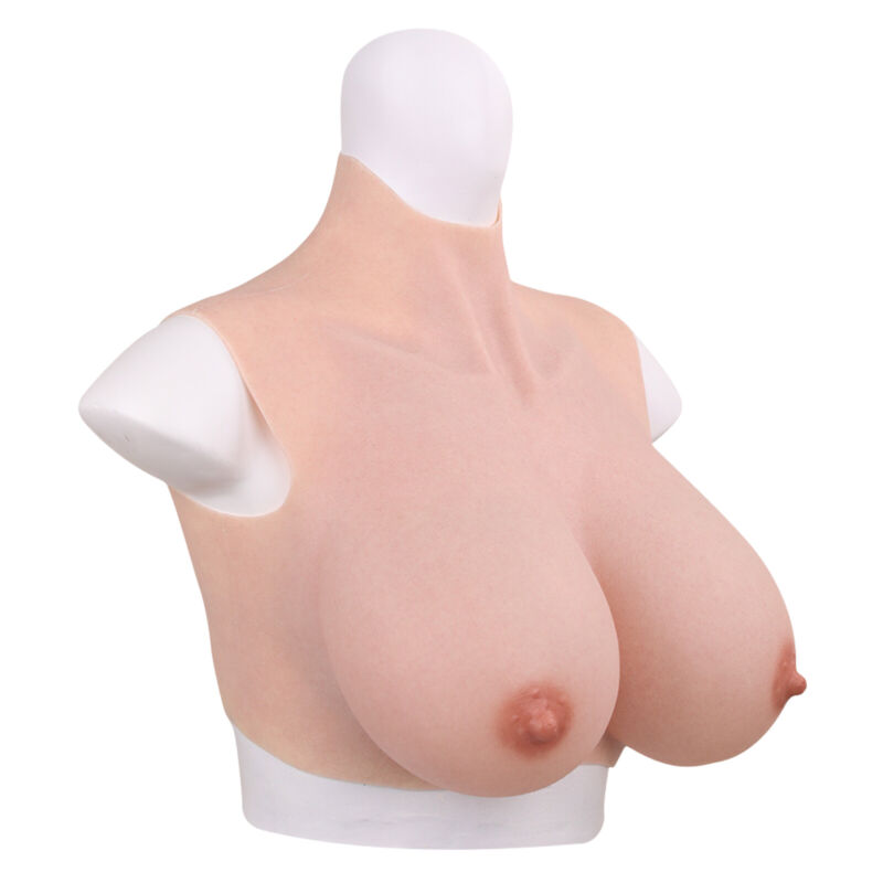 (image for) Breastplates Crossdresser Fake Tits - Silicone