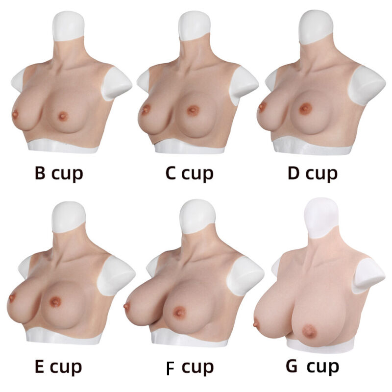 (image for) Breastplates Crossdresser Fake Tits - Silicone