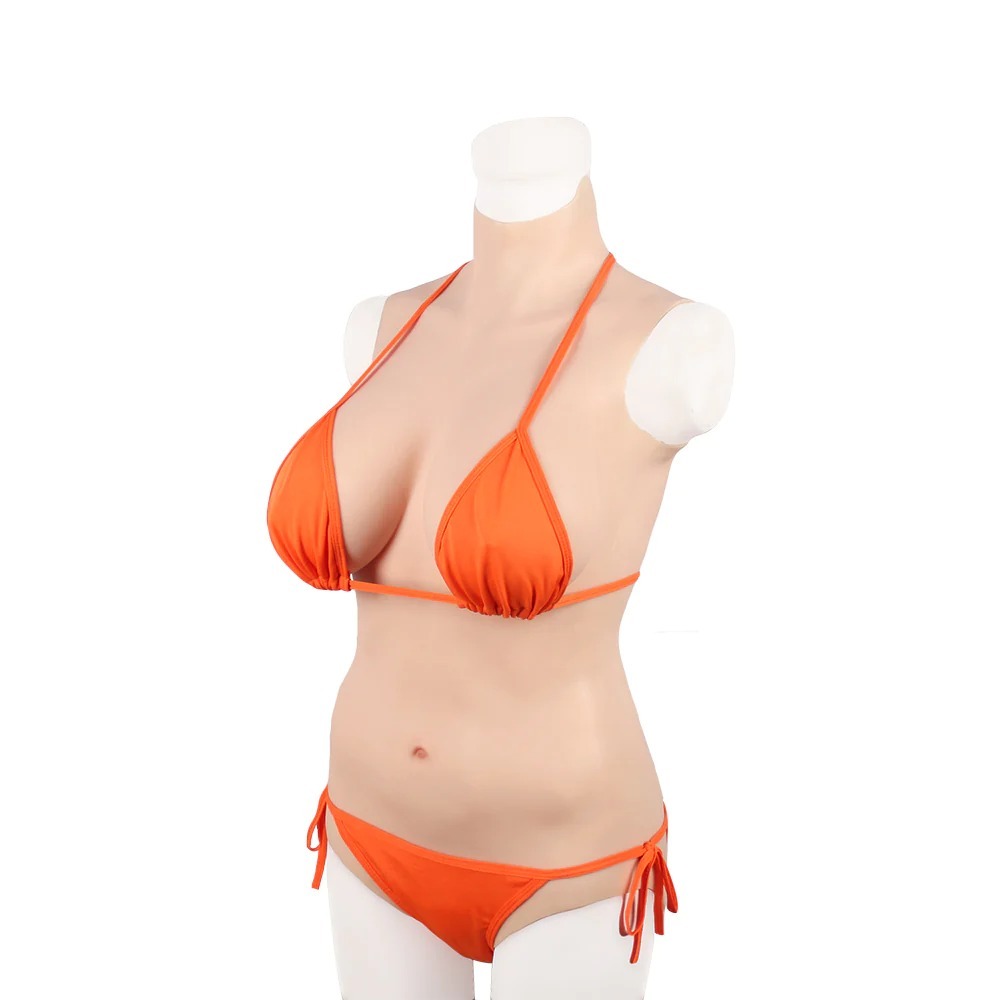 (image for) Breast Shape Triangle Fake Vaginal Jumpsuit-M-Silicone
