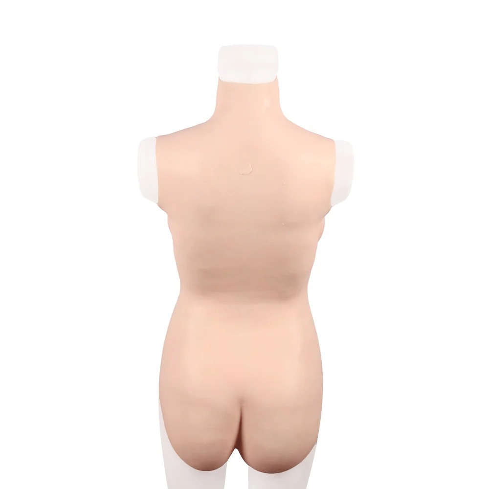 (image for) Breast Shape Triangle Fake Vaginal Jumpsuit-M-Silicone