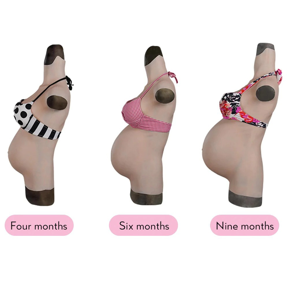 (image for) Fake Pregnant Belly With Breast - Silicone