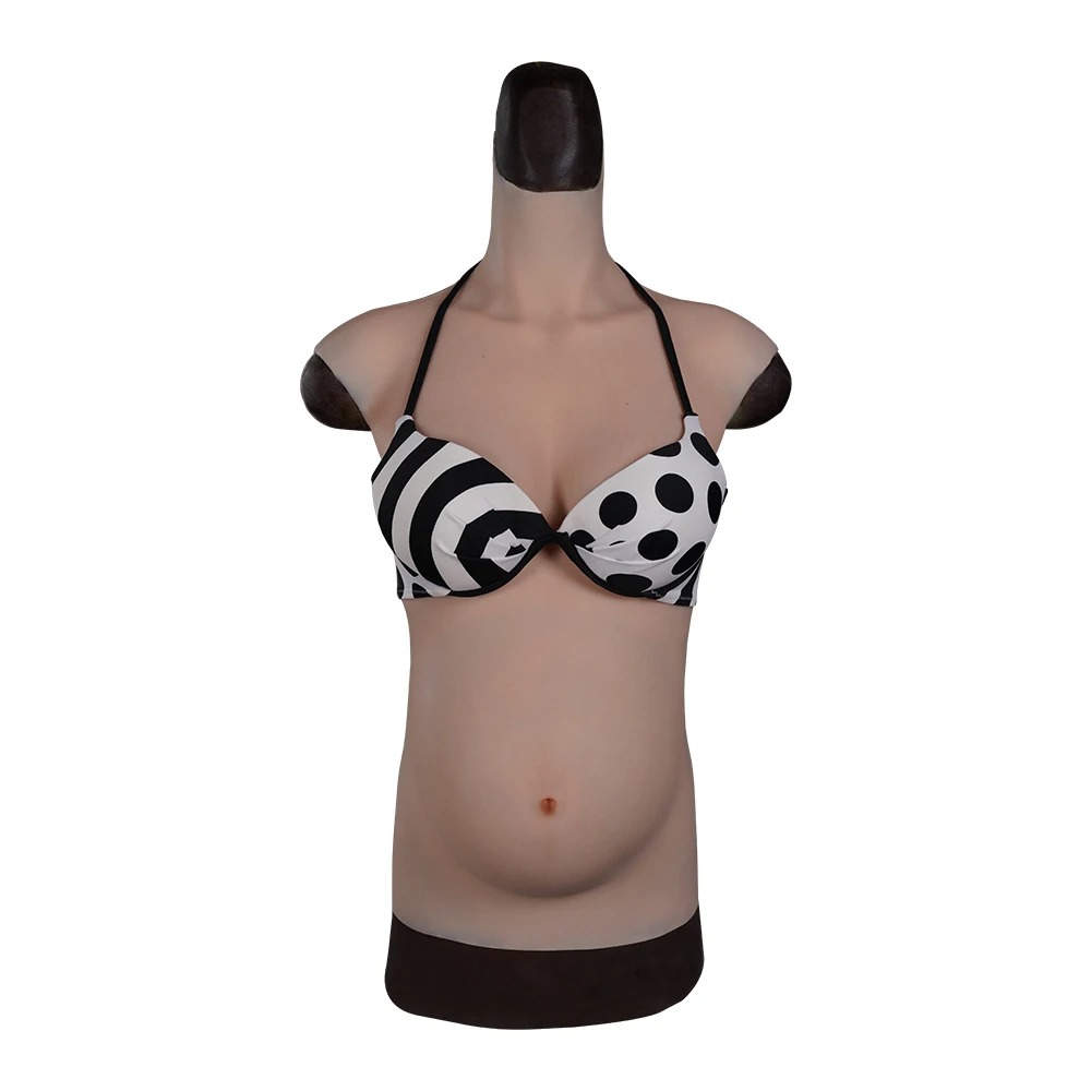 (image for) Fake Pregnant Belly With Breast - Silicone