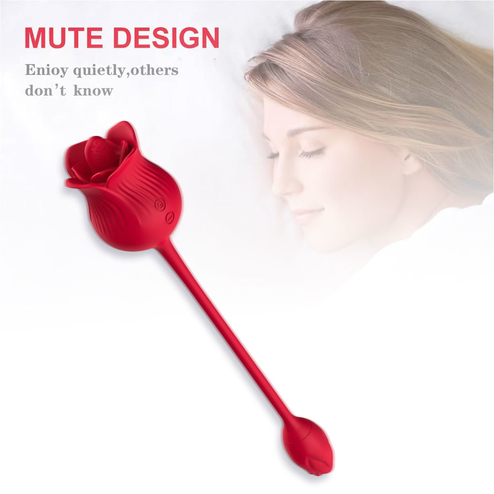 (image for) Rose Tongue Vibrator With Bud Egg