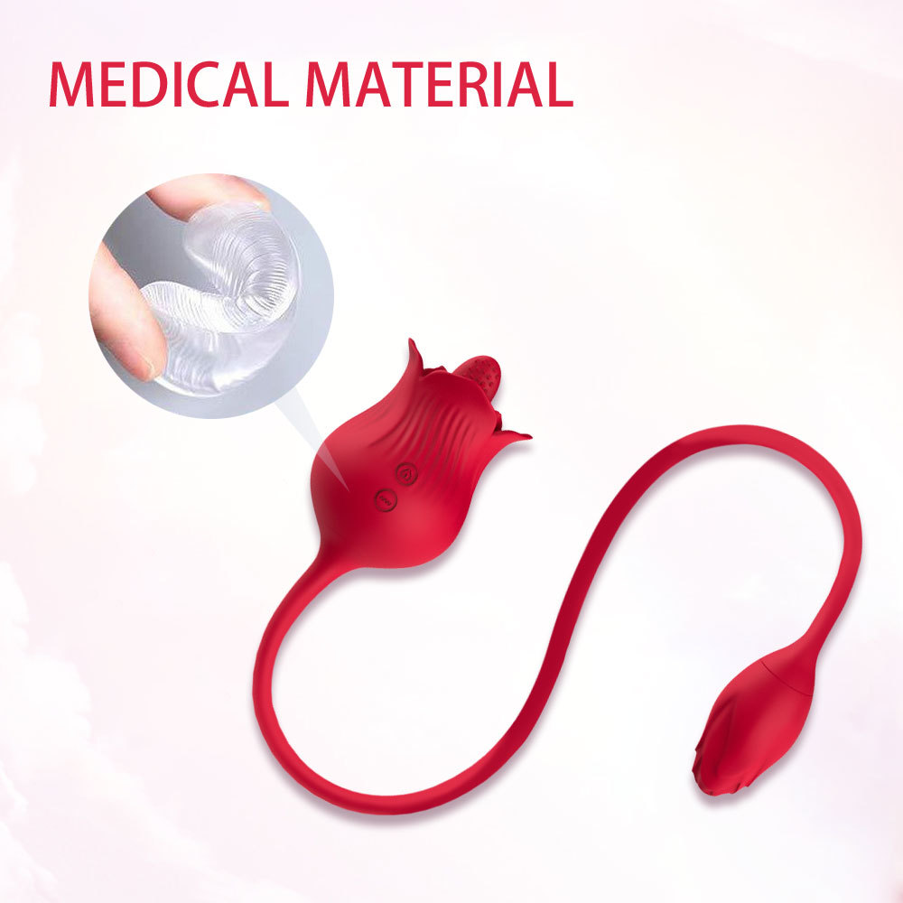 (image for) Rose Tongue Vibrator With Bud Egg