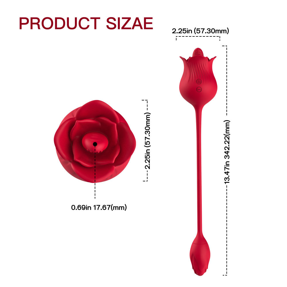 (image for) Rose Tongue Vibrator With Bud Egg