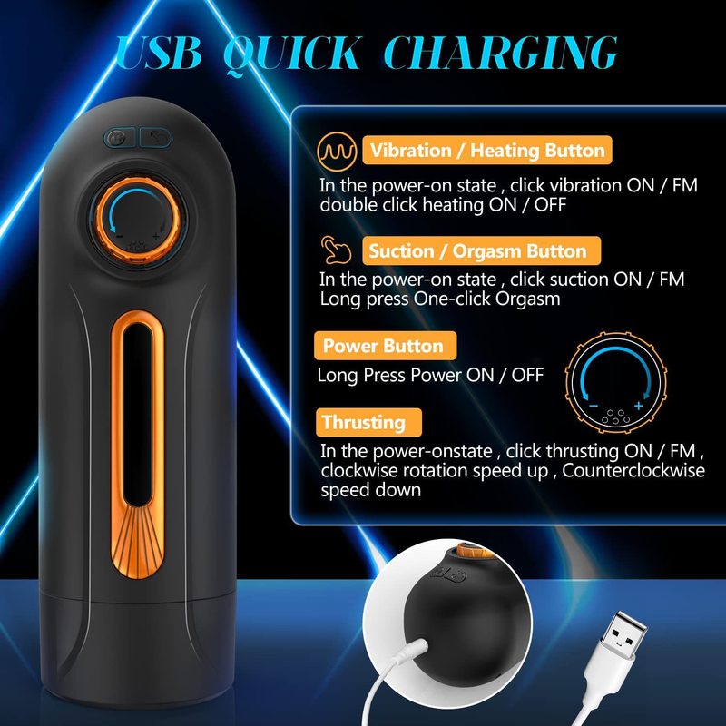 (image for) Automatic Stroker 10 Vibrating Thrusting 4 Suction