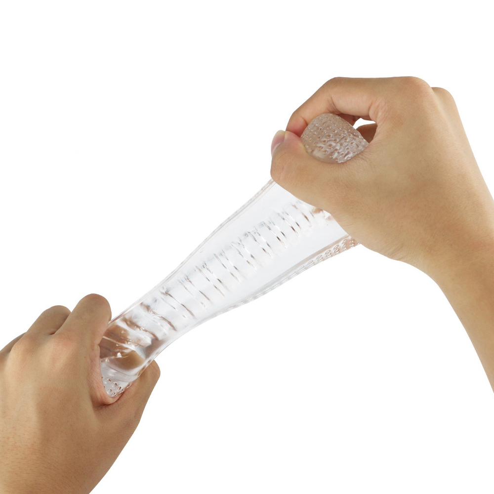 (image for) Clear Dual Tunnel Male Masturbator