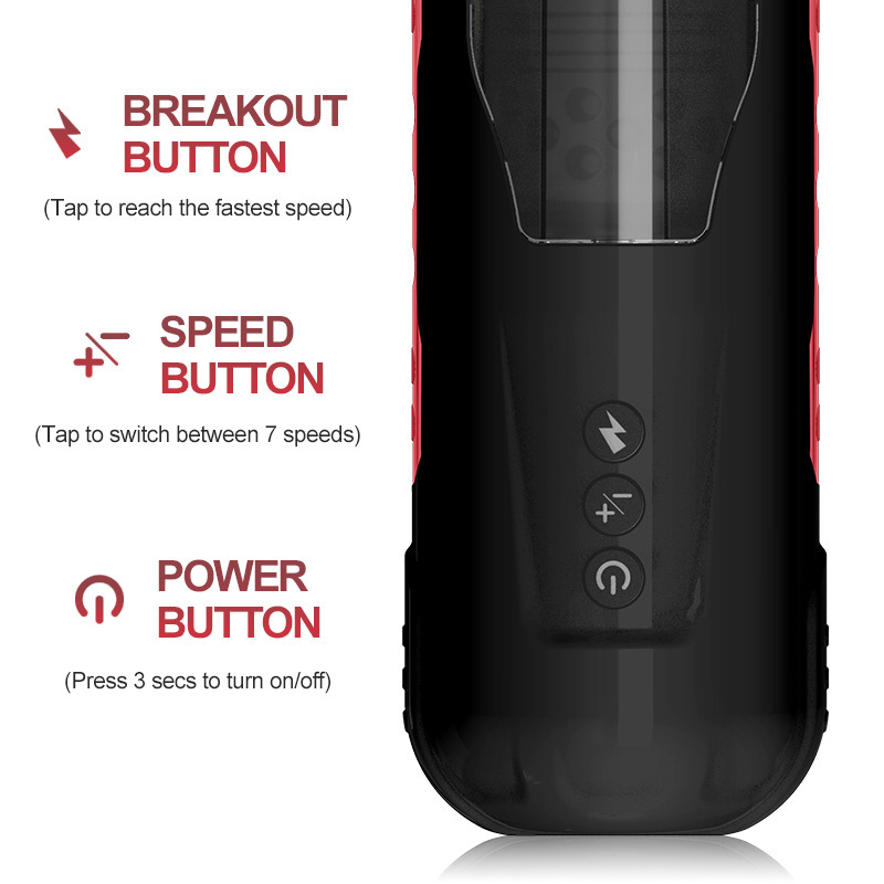 (image for) Penis Stroker with 7 Thrusting & Roating