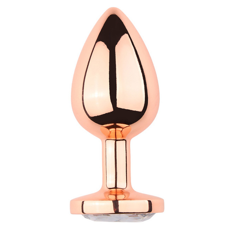 (image for) Rose Gold Anal Plug With Diamond