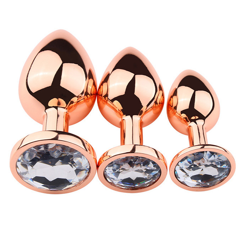 (image for) Rose Gold Anal Plug With Diamond