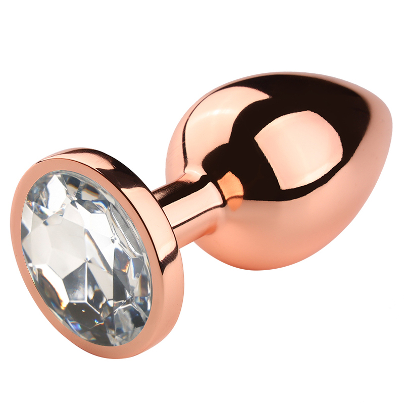 (image for) Rose Gold Anal Plug With Diamond
