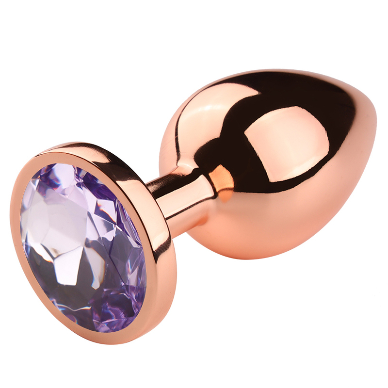 (image for) Rose Gold Anal Plug With Diamond